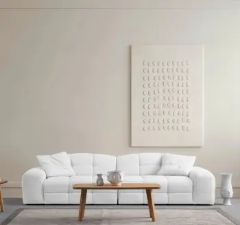 Divan treshe Pescara Lounge, ngjyrë e bardhë, Atelier del Sofa