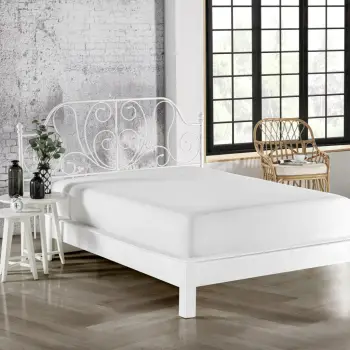 Mbrojtës për shtrat tek, i bardhë, L'Essentiel Linge de Maison, 100x200cm