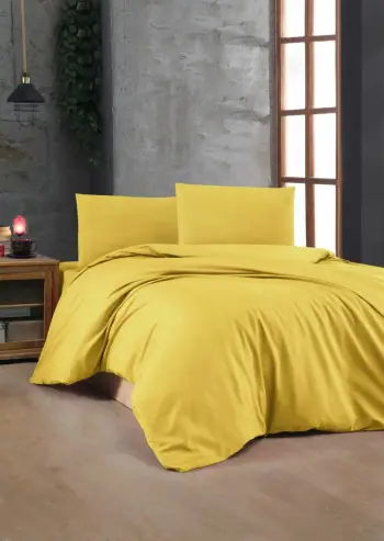 Set mbulesë për jorgan super king, ngjyrë e verdhë e errët, L'Essentiel Linge de Maison