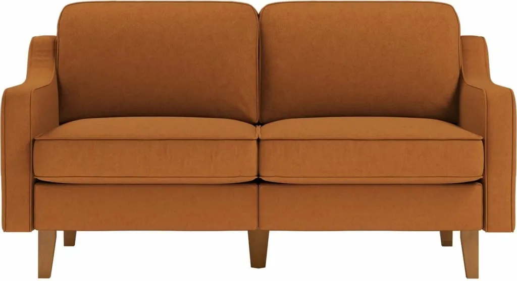 Divan dy ulëshe Atelier del Sofa, Robin 2, karamel, dru arre - 2