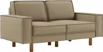 Divan dy-vendësh, ngjyrë Beach dhe Walnut, Atelier del Sofa, Sparrow 2