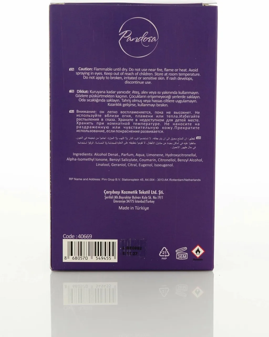 Parfum për gra Alberto Taccini, 40669, 100ml - 6