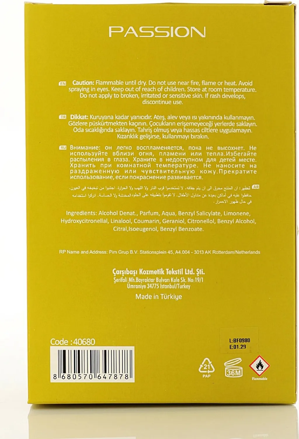 Parfum për gra Alberto Taccini, 40680, 100ml - 6