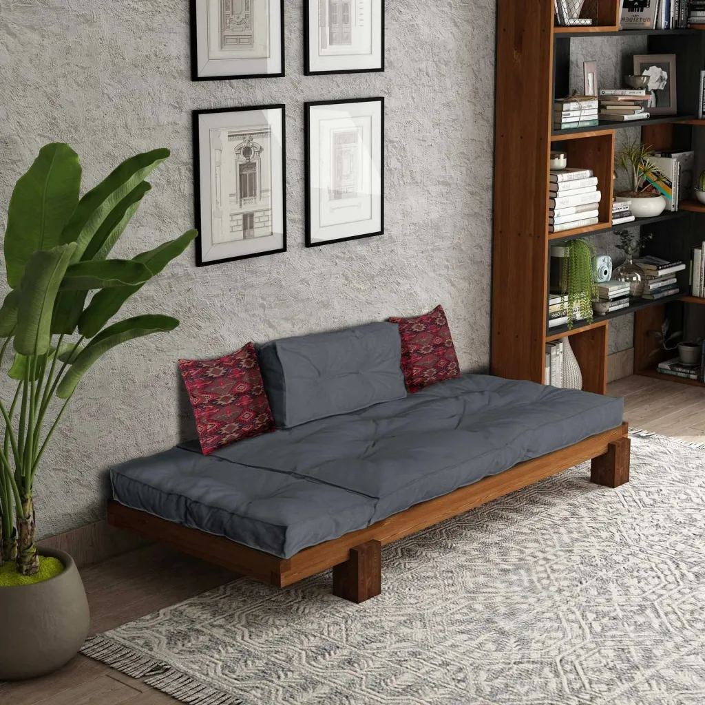 Lounge Atelier del Sofa, ngjyrë teak dhe gri, CPT8312-200 - 2