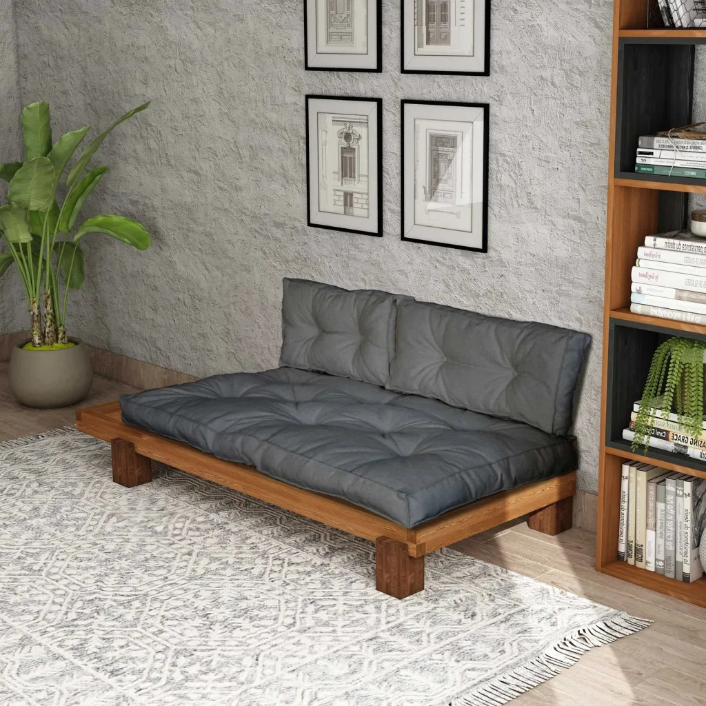 Lounge Atelier del Sofa, ngjyrë teak dhe gri, CPT8312-200 - 3