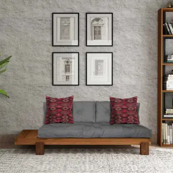 Lounge Atelier del Sofa, ngjyrë teak dhe gri, CPT8312-200