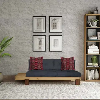 Lounge Atelier del Sofa, ngjyrë natyrale dhe blu e errët, CPT8374-200