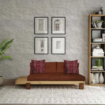 Lounge Atelier del Sofa, ngjyrë natyrale dhe e kuqe tjegull, CPT8373-200