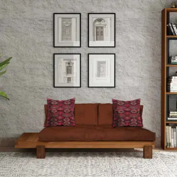 Lounge Atelier del Sofa, ngjyrë teak dhe e kuqe, CPT8377-200
