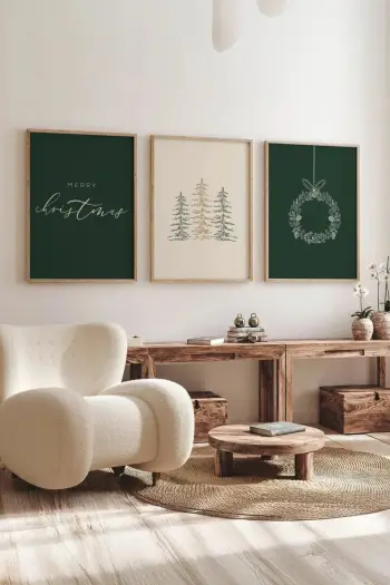 Set pikturash dekorative me kornizë, 3 copë, Wallity, Nwyearmdl9