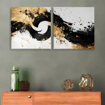 Pikturë dekorative në kanavacë (2 copë), Wallity, ASR_CNV2-6, 50x50cm