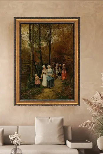 Pikturë dekorative në kanavacë me kornizë, shumëngjyrëshe, Wallity, ATCRCVCNVSMDL27, 40x60cm