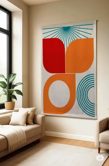 Pikturë dekorative poliestër, Wallity Polybaby 12, shumëngjyrëshe, 70x120cm
