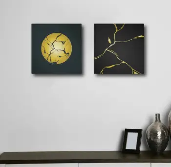 Pikturë dekorative në kanavacë (2 copë), Wallity, ASR2-CNV25-5, 50x50cm