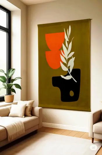 Pikturë dekorative poliestër, Wallity Polybaby 32, shumëngjyrëshe, 70x120cm