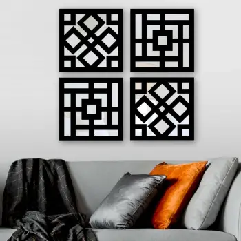Set pasqyrash dekorative (4 copë), Wallity, SYH623284596