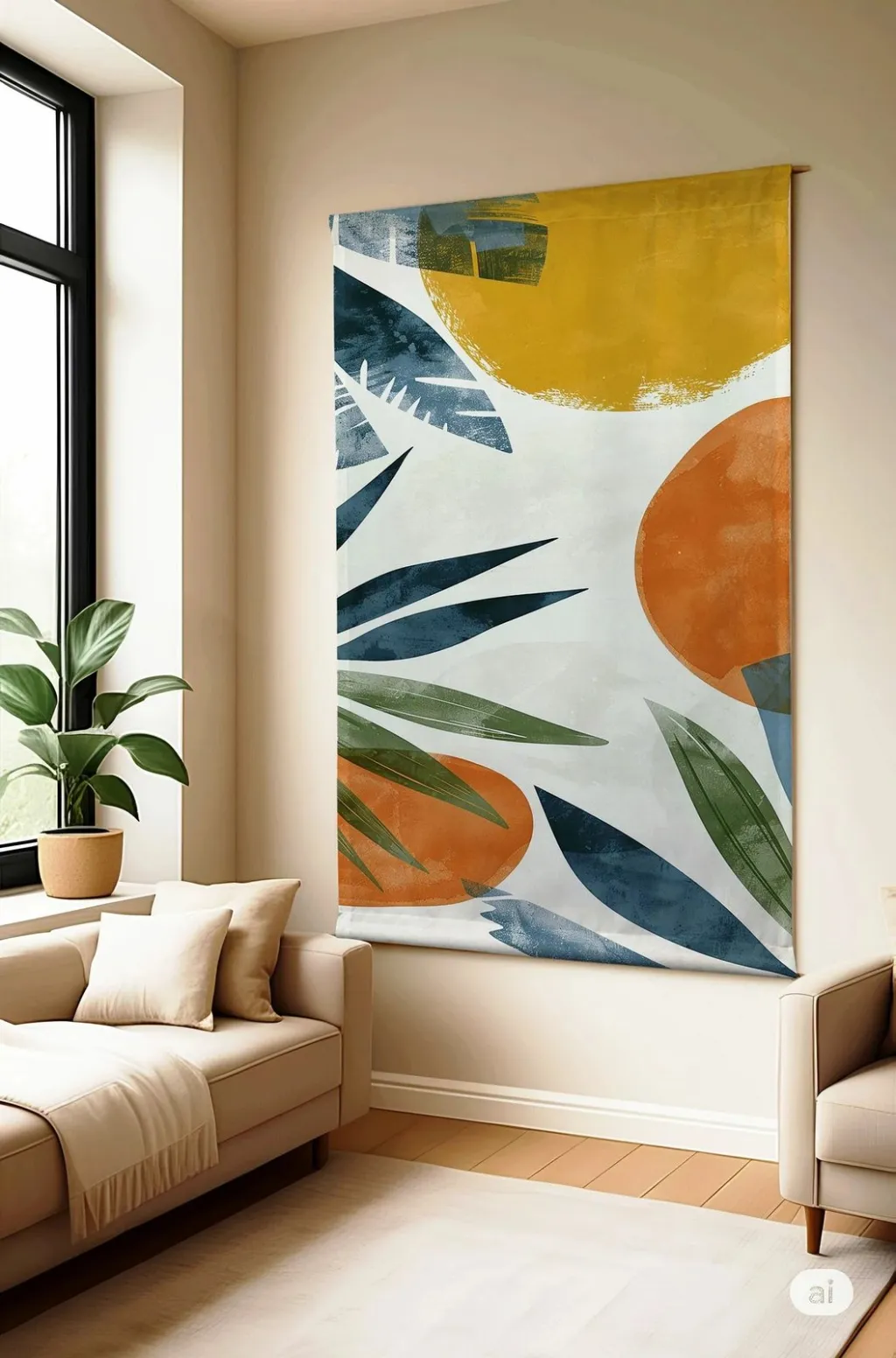 Pikturë dekorative poliestër, Wallity Polybaby 18, 100x140cm - 1