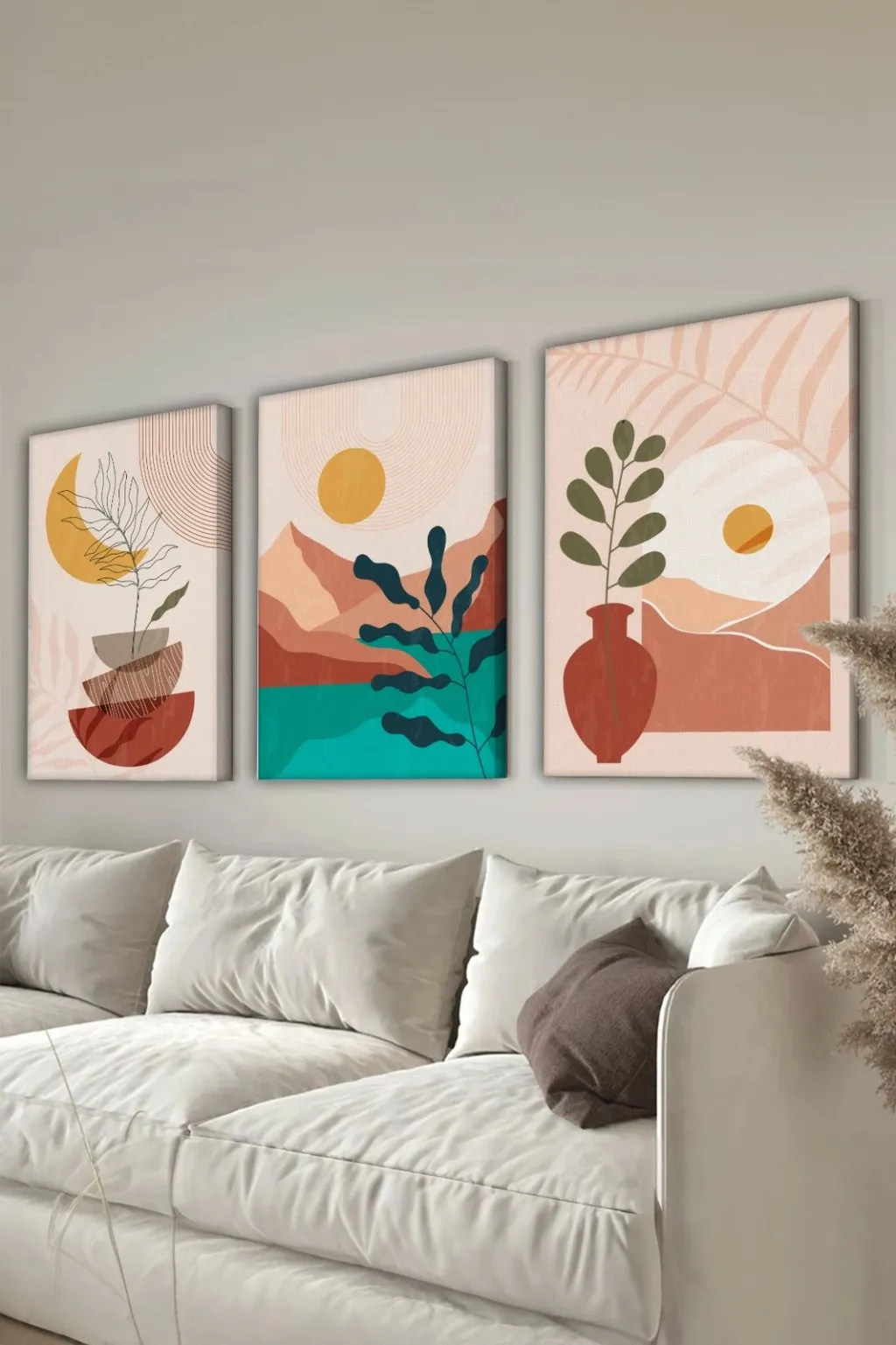 Pikturë dekorative në kanavacë (3 copë), Wallity, 3Cnvs12, 40x60cm - 1