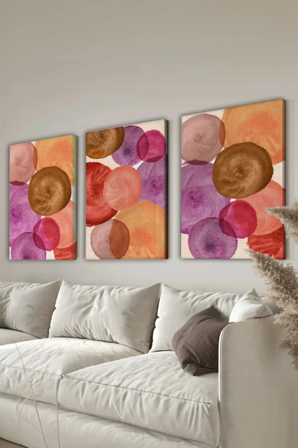 Pikturë dekorative në kanavacë (3 copë), Wallity, 3Cnvs2, 40x60cm - 1