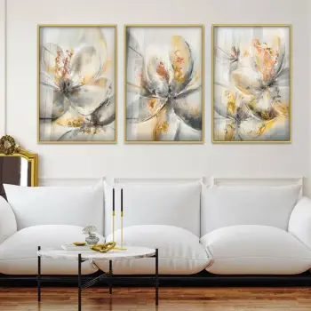 Pikturë dekorative xhami e temperuar, shumëngjyrëshe, Wallity Huhu389, 30x40cm (3 copë)