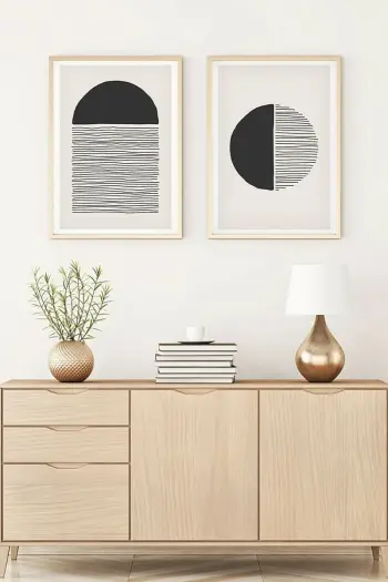 Pikturë dekorative me kornizë, MDF, 2 copë, Wallity, Huhu143, 20x30cm
