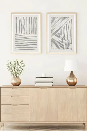Pikturë dekorative me kornizë, MDF, 2 copë, Wallity, Huhu2, 20x30