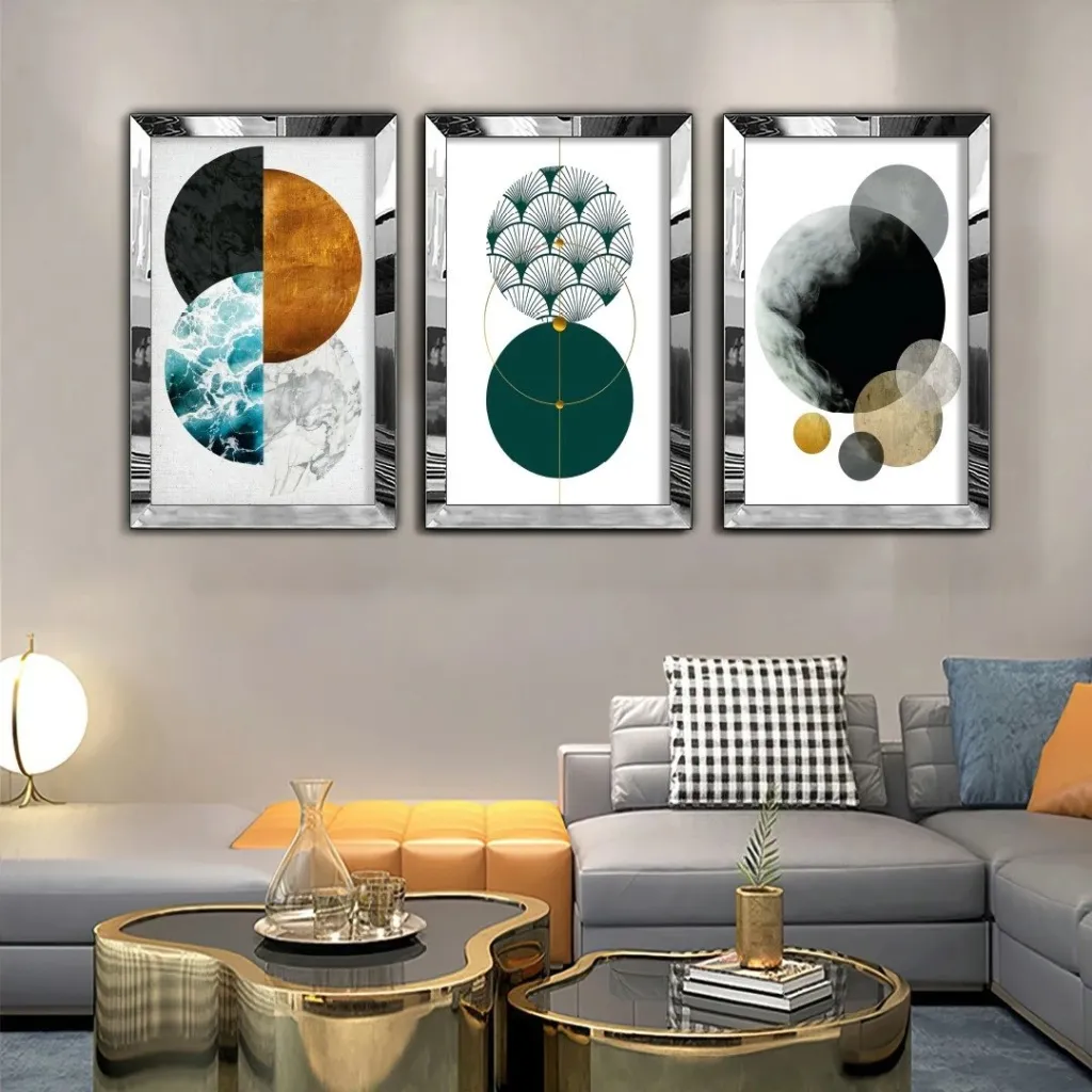 Pikturë dekorative MDF-Plexiglass (3 copë), Wallity, Huhu404, 50x70 - 1