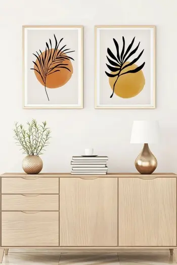 Pikturë dekorative me kornizë MDF (2 copë), Wallity, Huhu98, 20x30cm