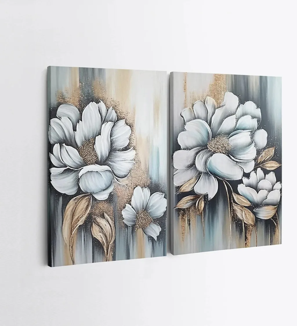 Pikturë dekorative në kanavacë, 2 copë, Wallity, 2KNV4236, 50x70cm - 2