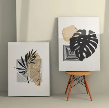 Piktura dekorative në kanavacë, 2 copë, Wallity, 2KNV4261, 50x70cm