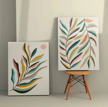 Pikturë dekorative në kanavacë (2 copë), Wallity, 2KNV4326, 50x70cm
