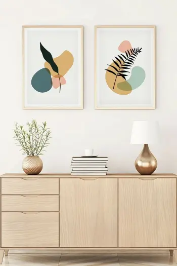 Pikturë dekorative me kornizë MDF (2 copë), Wallity, Huhu124, 30x40