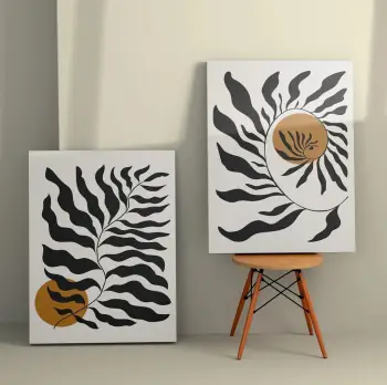 Pikturë dekorative në kanavacë (2 copë), Wallity, 2KNV4369, 50x70cm