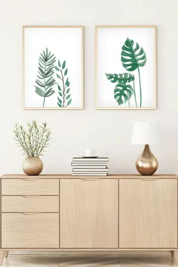 Pikturë dekorative me kornizë MDF (2 copë), Wallity, Huhu196, 30x40cm