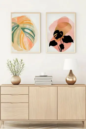 Pikturë dekorative me kornizë MDF (2 copë), Wallity, Huhu66, 30x40cm