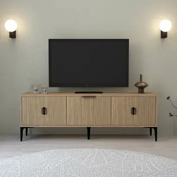 Komodë TV Skye Decor, ngjyrë lisi safir, 3503 Neva