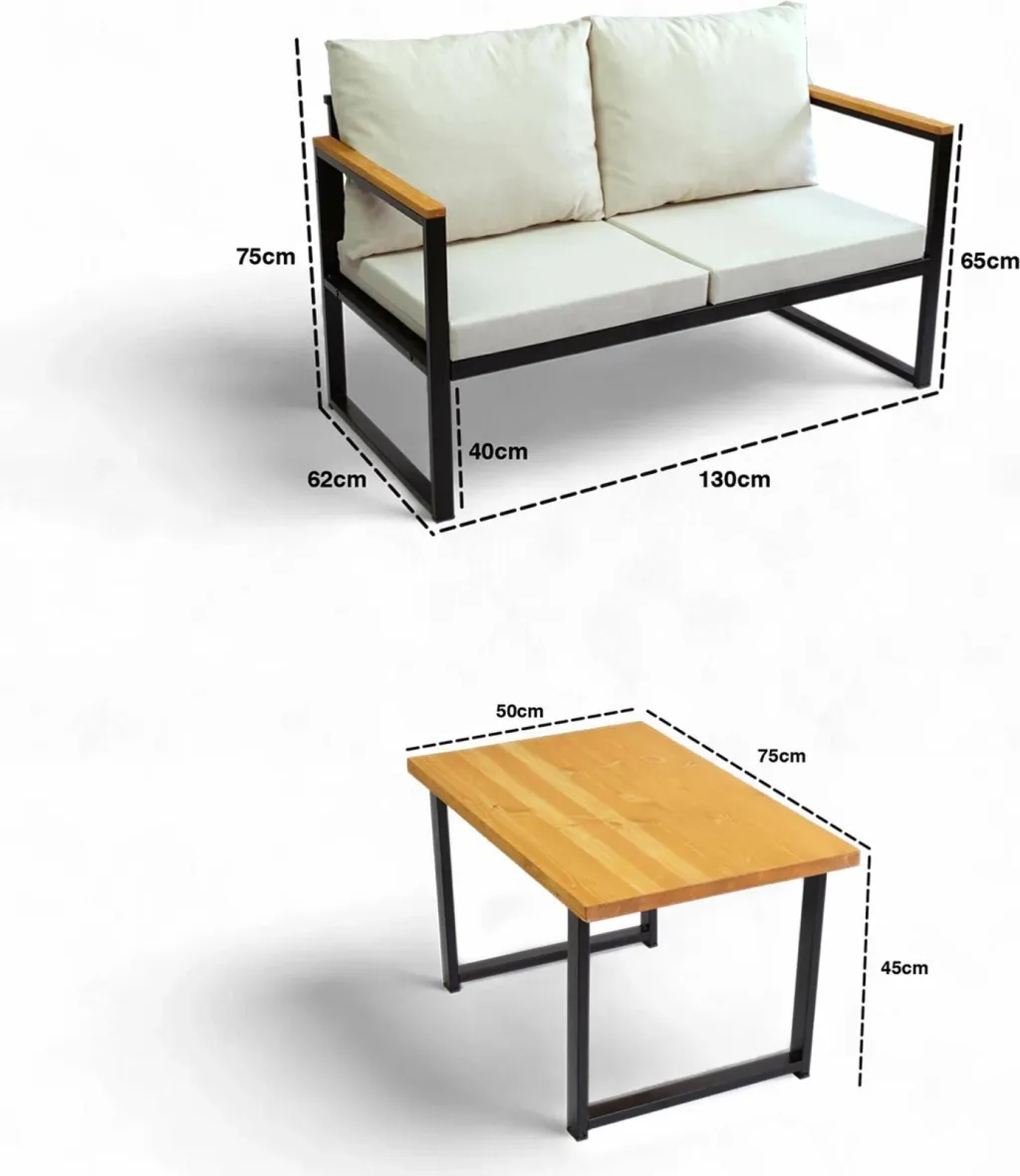 Set lounge për kopsht Skye Decor, CPT5544-130 - 5