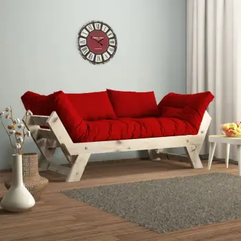 Divan kopshti dy ulëse, Skye Decor, natyral e kuqe, CPT8108-210