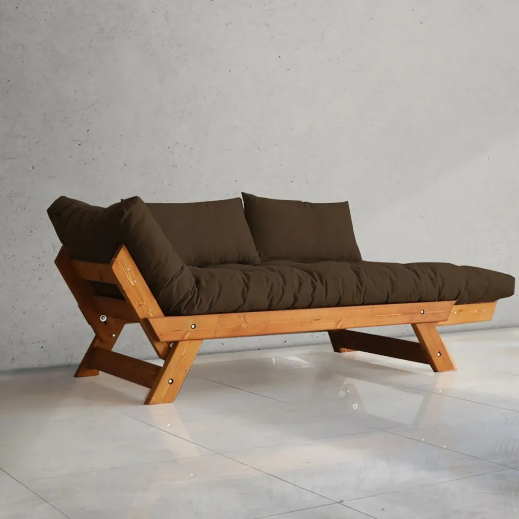 Divan për kopsht, dy vende, Skye Decor, teak dhe kafe, CPT8126-210 - 2