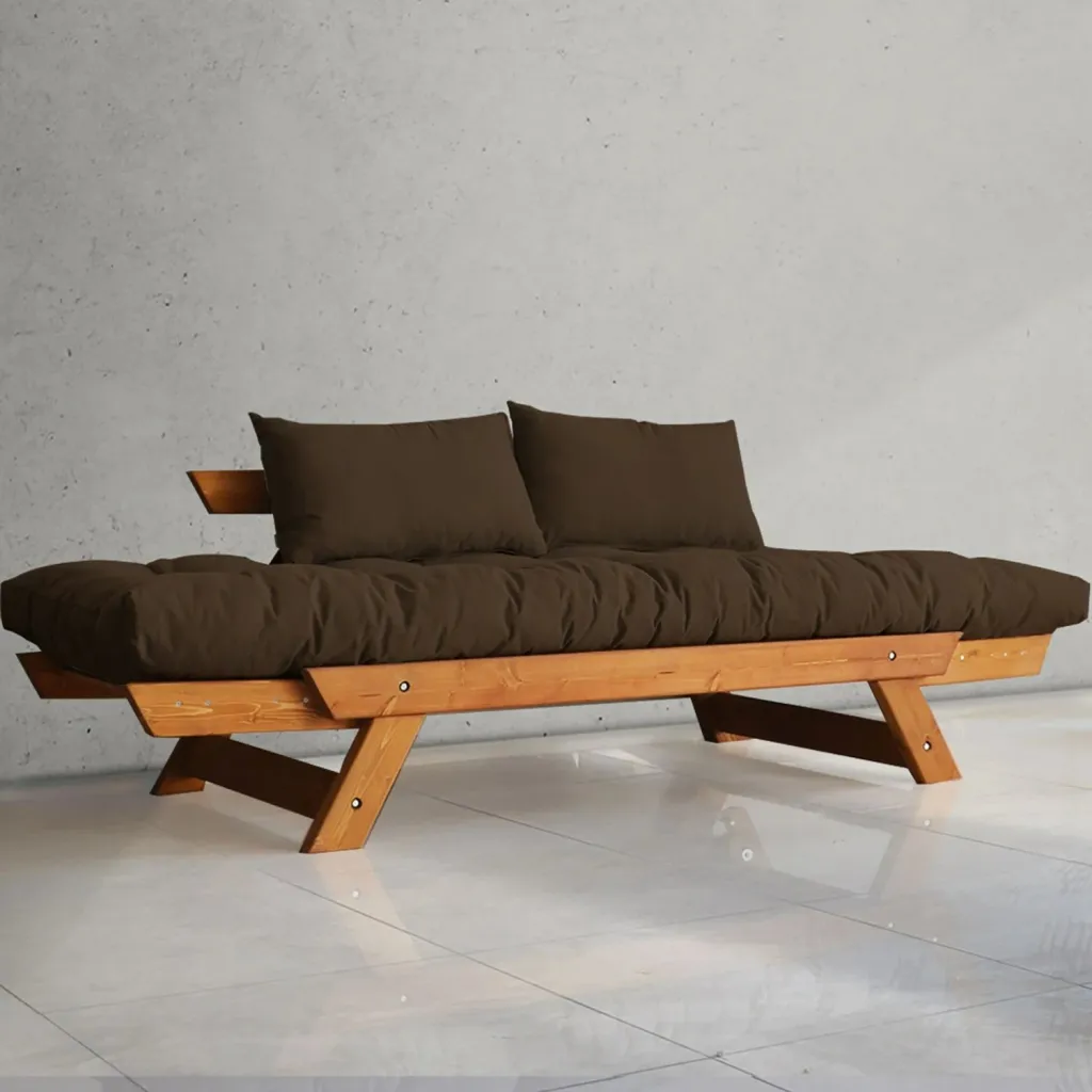 Divan për kopsht, dy vende, Skye Decor, teak dhe kafe, CPT8126-210 - 3