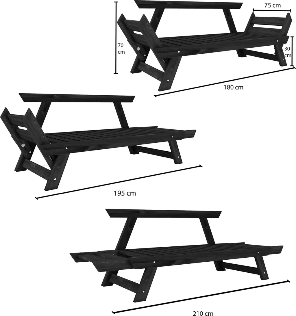 Divan kopshti dy vendësh, ngjyrë natyrale dhe e verdhë, Skye Decor, CPT8169-210 - 4