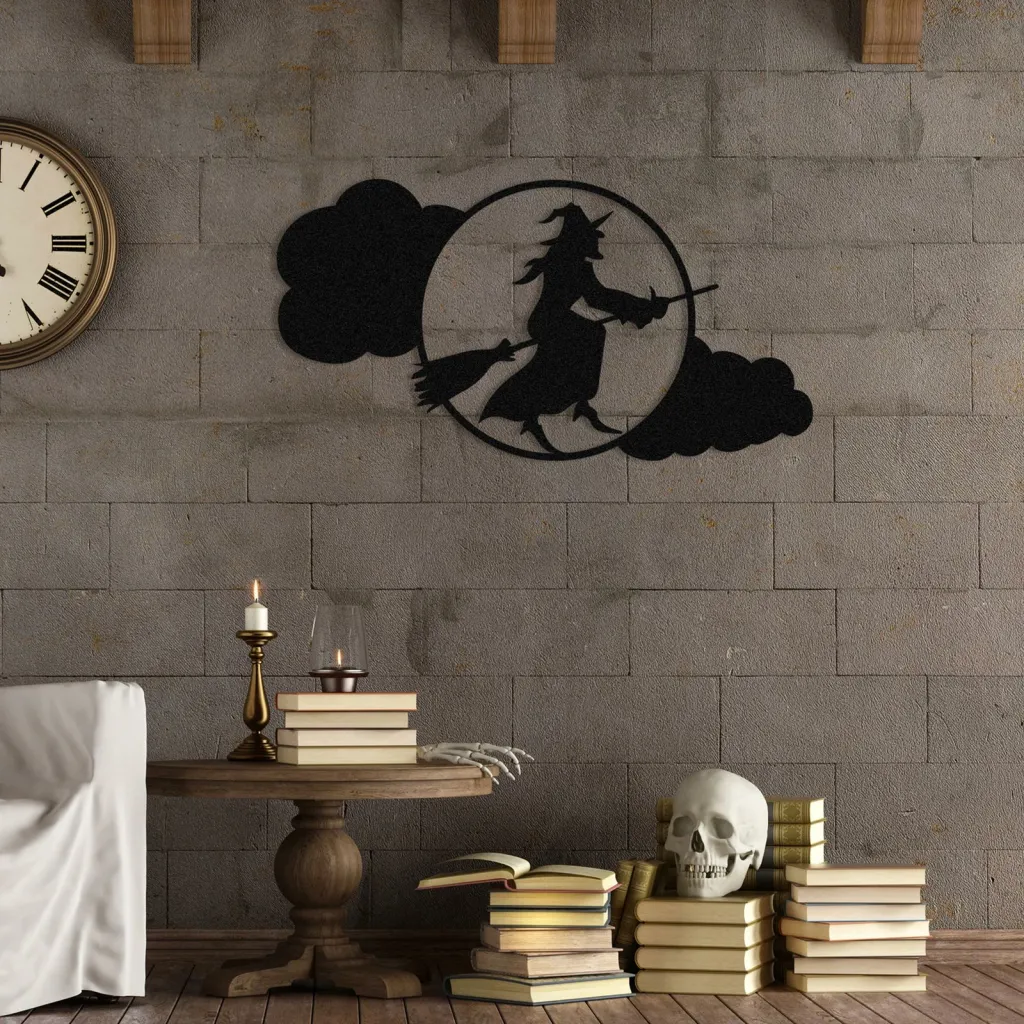Aksesor dekorativ metalik për mur, Halloween, Wallity, 53x28cm - 3