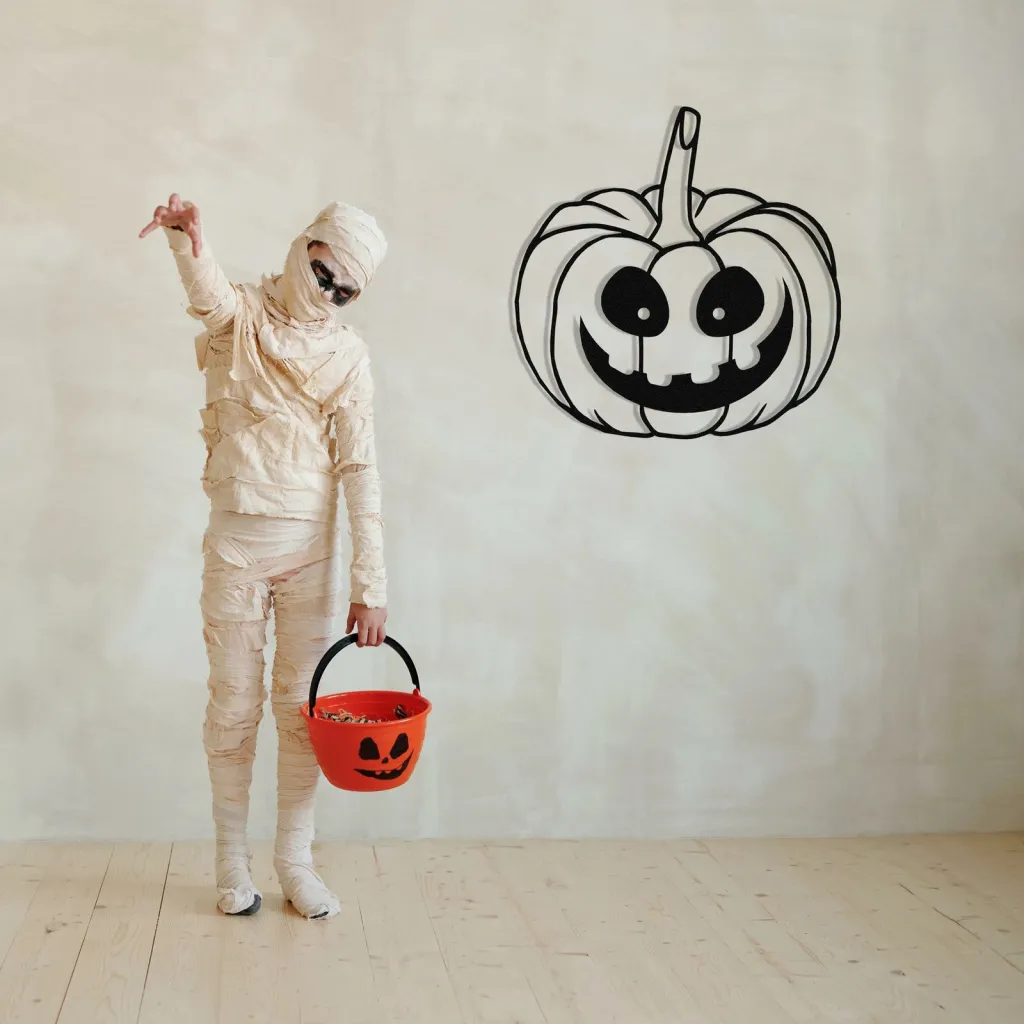 Aksesor dekorativ metalik për mur, Wallity, Halloween 6 - 1