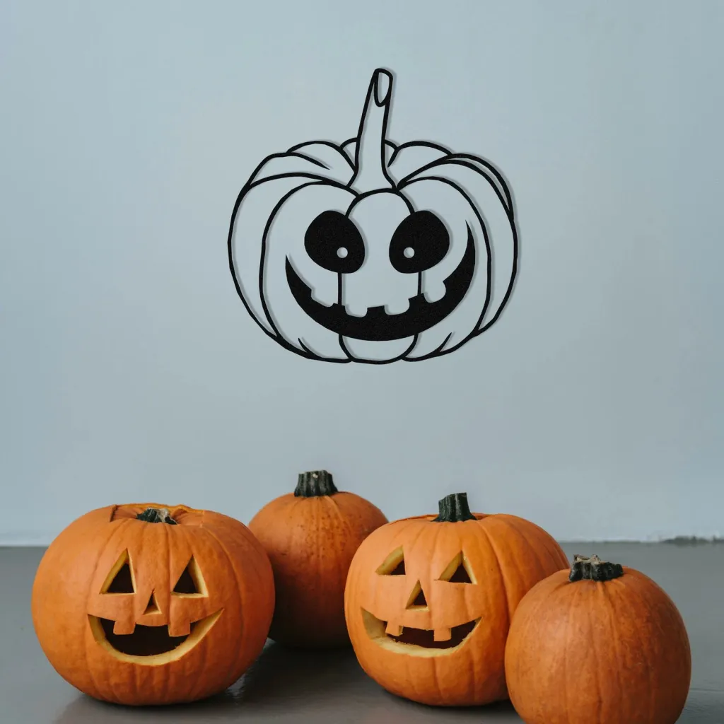 Aksesor dekorativ metalik për mur, Wallity, Halloween 6 - 2