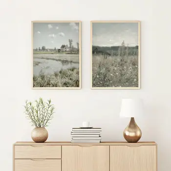 Pikturë dekorative me kornizë, MDF, 2 copë, Wallity, Huhu272, 50x70cm