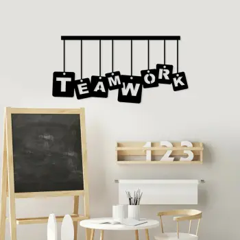 Aksesor dekorativ metalik për mur, Wallity, Teamwork