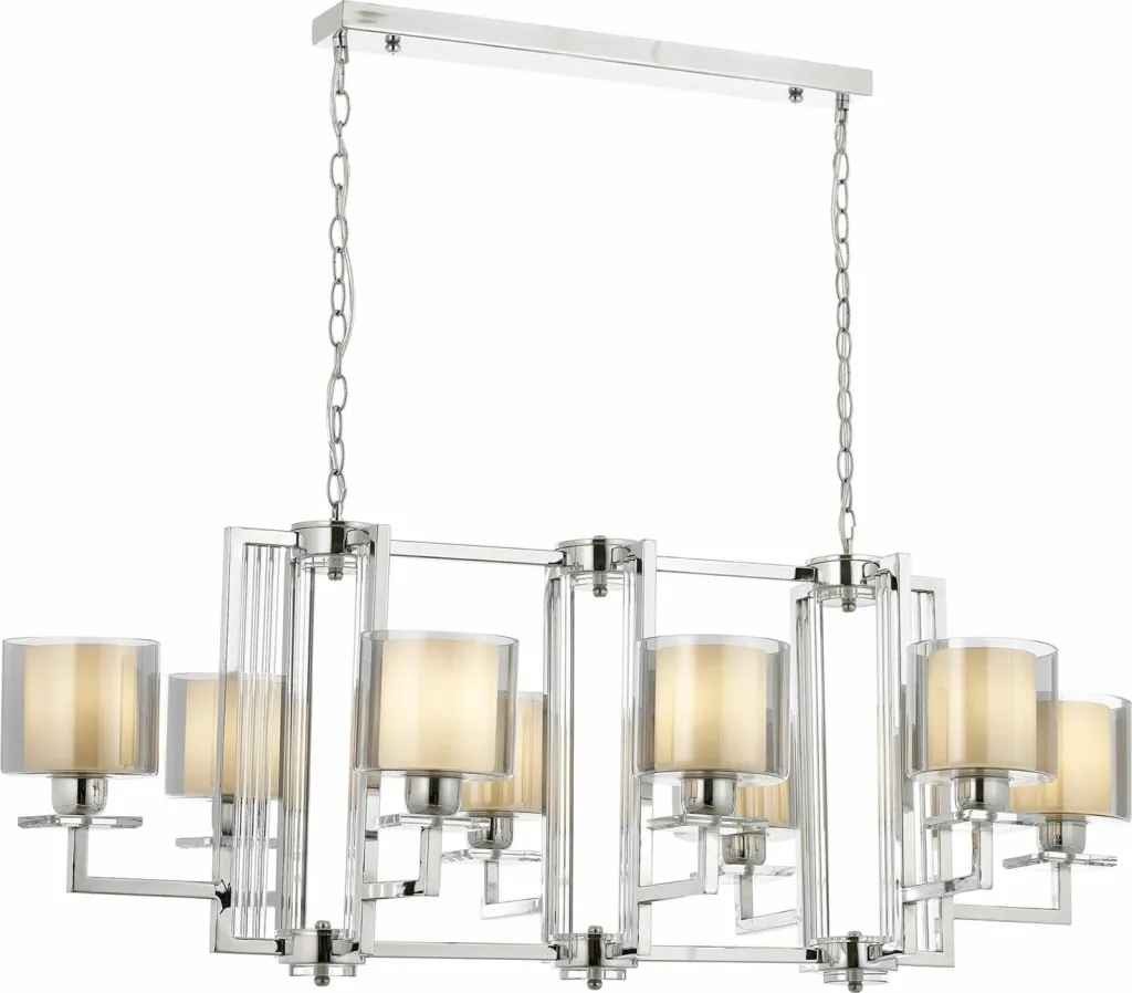 Llambadar modern Opviq, Av-4285-8K-Ym, krom, 100x110x60cm - 1