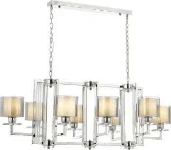 Llambadar modern Opviq, Av-4285-8K-Ym, krom, 100x110x60cm