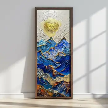 Pikturë dekorative me kornizë MDF, shumëngjyrëshe, Wallity, LONG024-S/120-40, 40x120cm