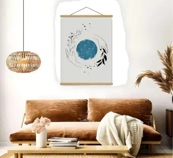 Pikturë dekorative me kornizë, shumëngjyrëshe, Wallity, MRG12, 50x70cm